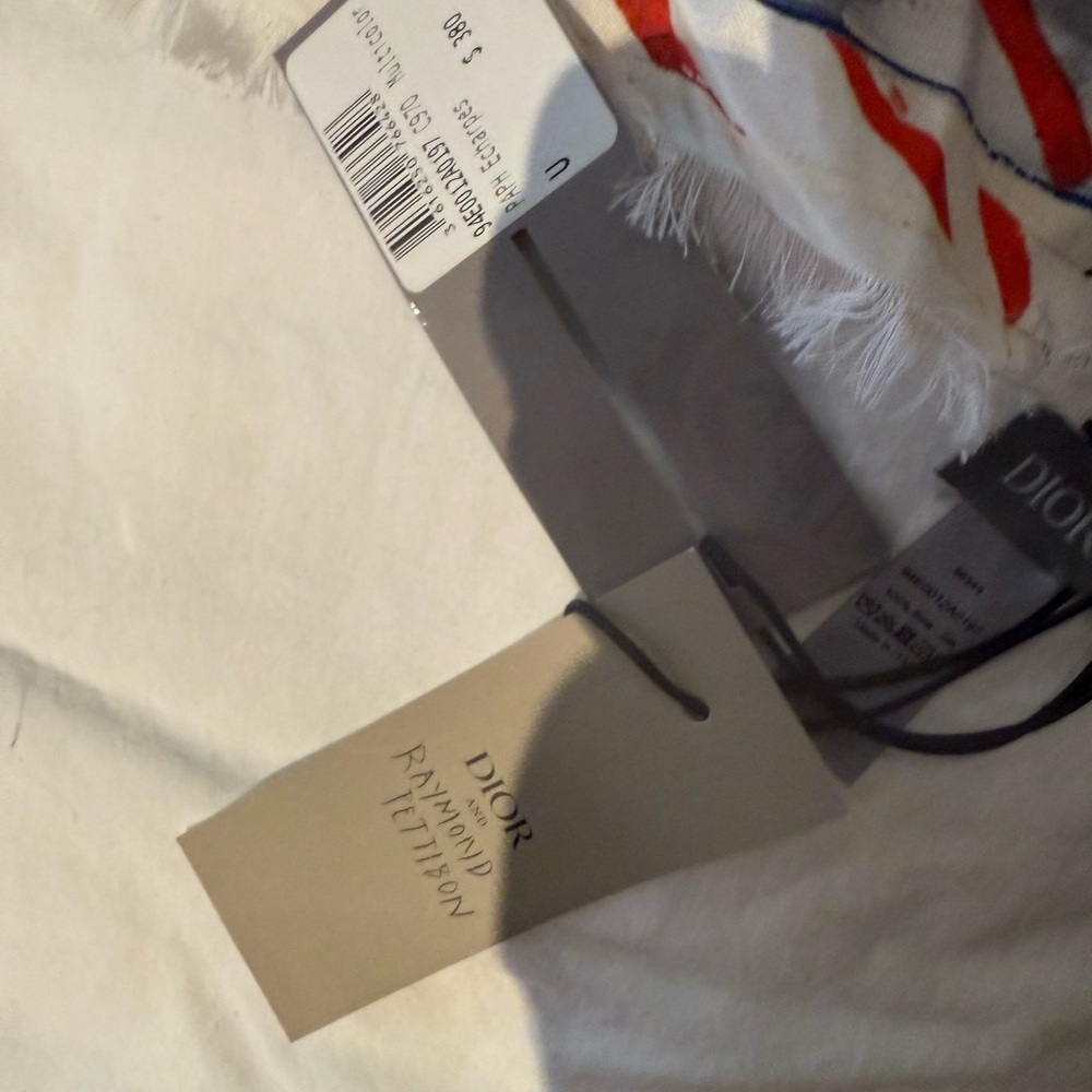 Colorful Abstract Art Scarf DIOR with Raymond Pettibon - Picture 4 of 4